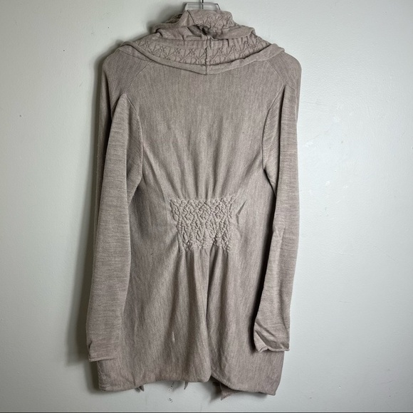 ANTHROPOLGIE Moth Open Front Cowl Neck Cardigan Sweater size xs 0914 - Picture 3 of 3